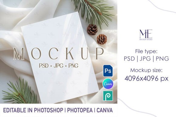 5x7 Christmas Greeting Card Canva Mockup: A Creative Tool for Every Occasion