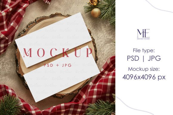 7x3 Tickets Card Mockup Holiday Ticket
