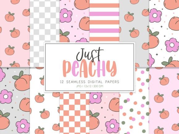 Digital Paper JUST PEACHY: A Versatile Resource for Modern Creatives