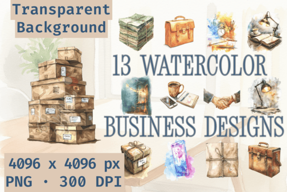 Fuel Your Entrepreneurial Journey with 13 Stunning Watercolor Designs