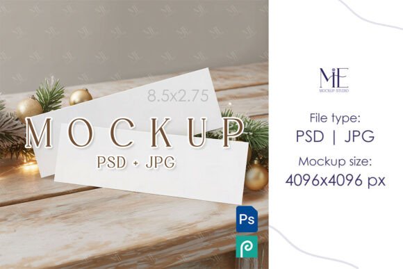 Holiday Gift Voucher Ticket Mockup
