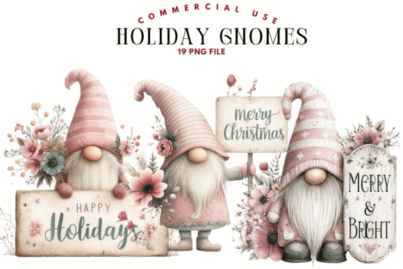 Holiday Gnome PNG Clipart: A Versatile Design Resource