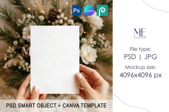 Invitation Card Mockup Christmas Holiday: A Creative Solution for Digital Designers