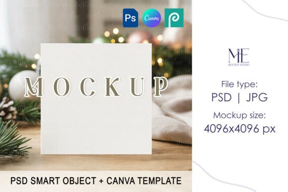Square Holiday Invitation Card Mock-up: A Practical Guide for Creative Professionals